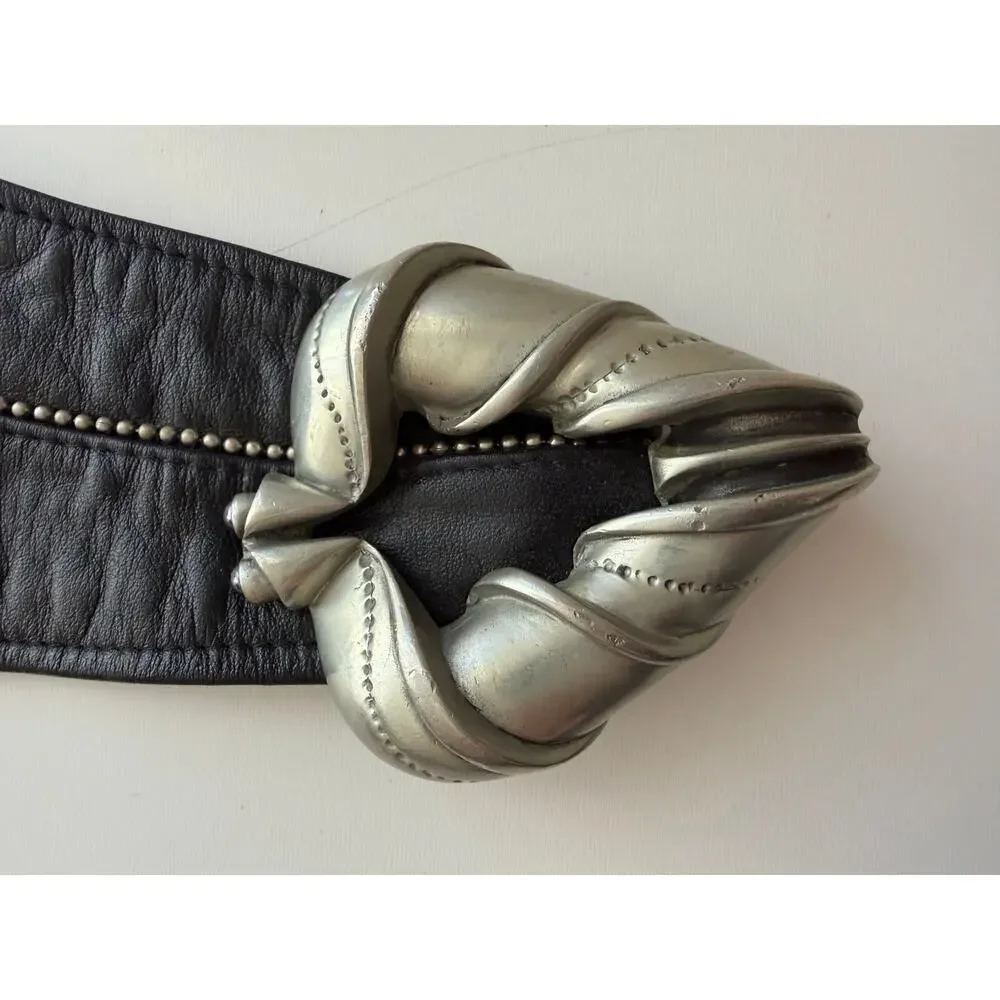 FAHRENHEIT NY Antelope FO24 Buckle With Black Leather Belt Excellent Condition